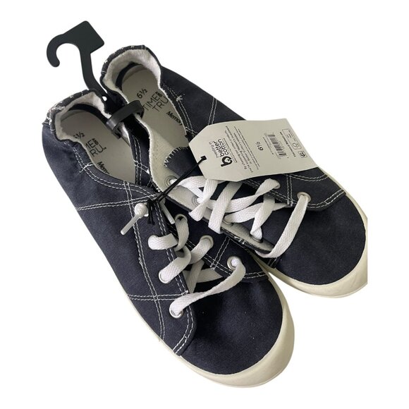 MEDIUM WIDTH BLUE Time and Tru Women's Scrunch Back Slip-On Sneaker SZ various - Picture 2 of 8